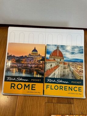 Set of 2 Rick Steves Pocket Rome and Pocket Florence Travel Books